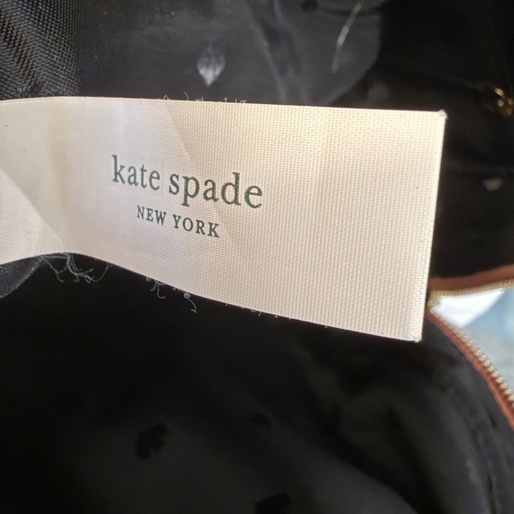 Kate Spade New York Chelsea Medium Nylon Backpack Rosewood Gold Hardware - Picture 8 of 12